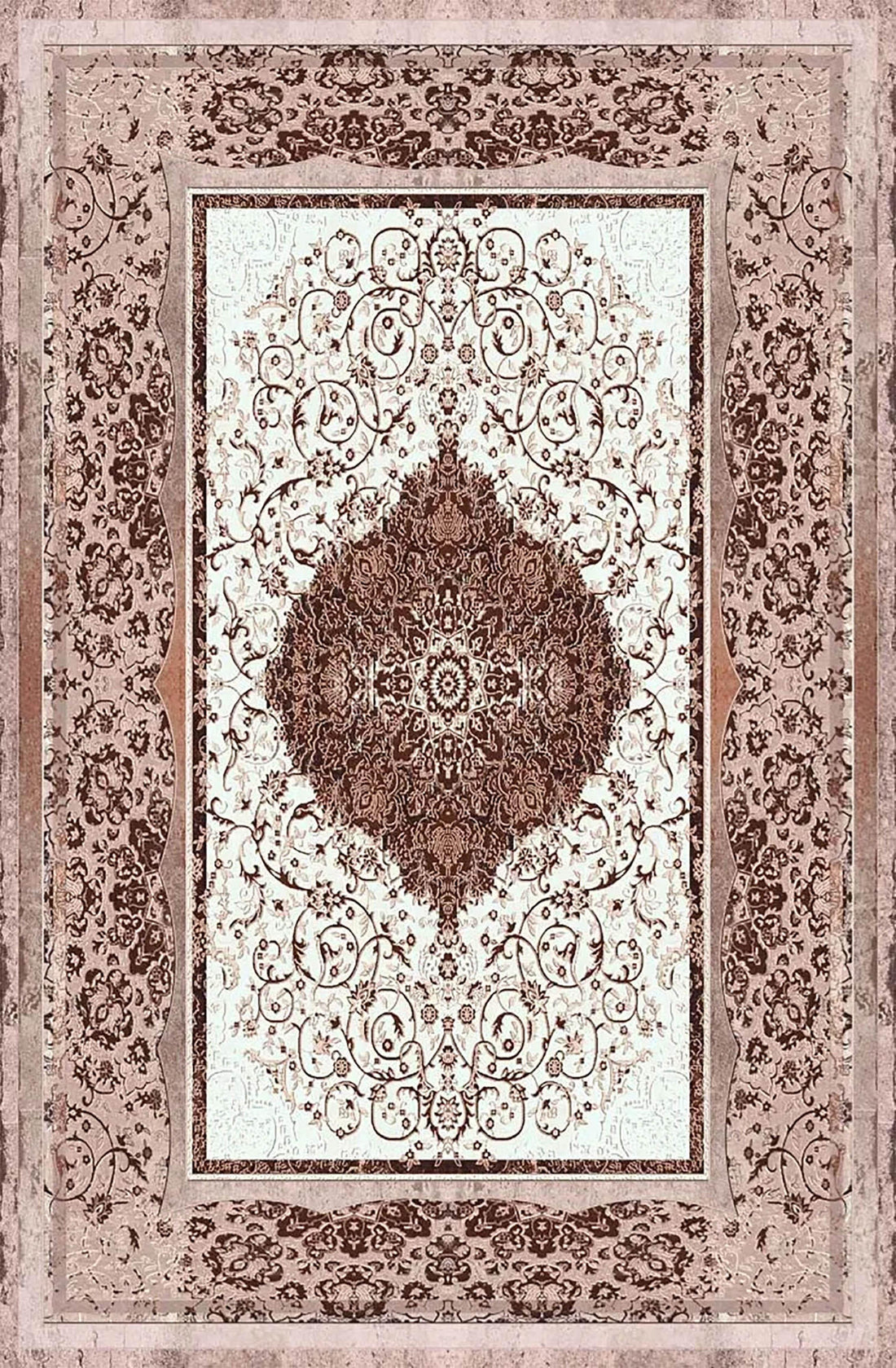 Madalyon Kahverengi Halı