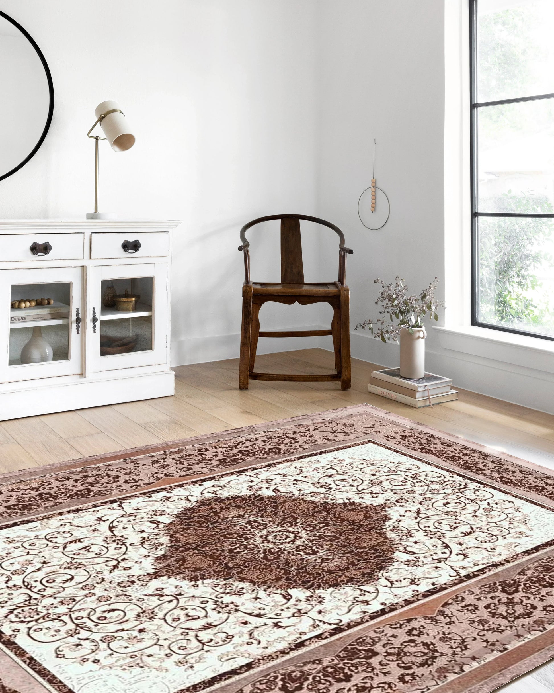 Madalyon Kahverengi Halı-Pera Halı