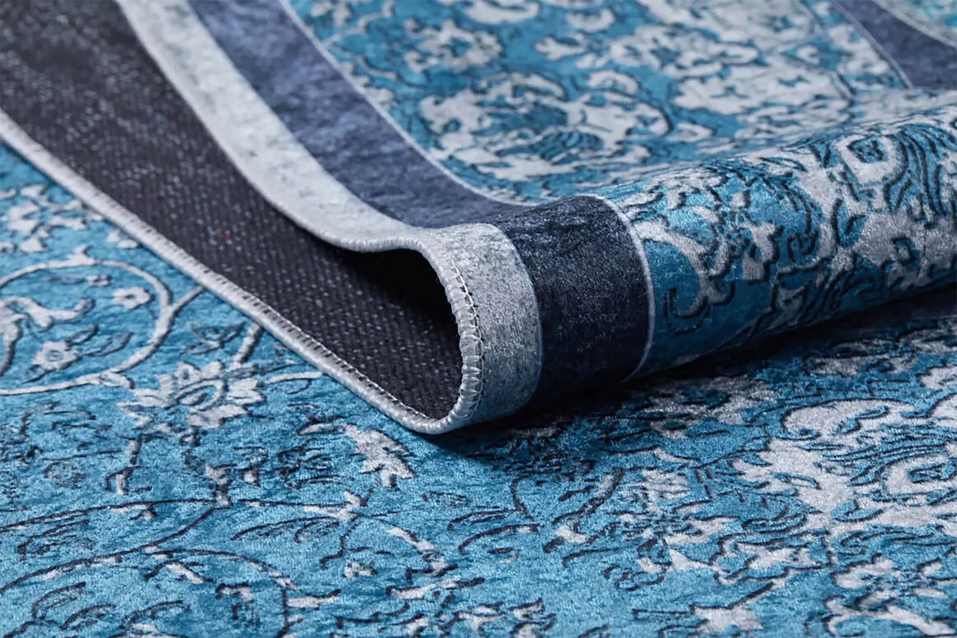 Madalyon Mavi Krem Halı-Pera Halı