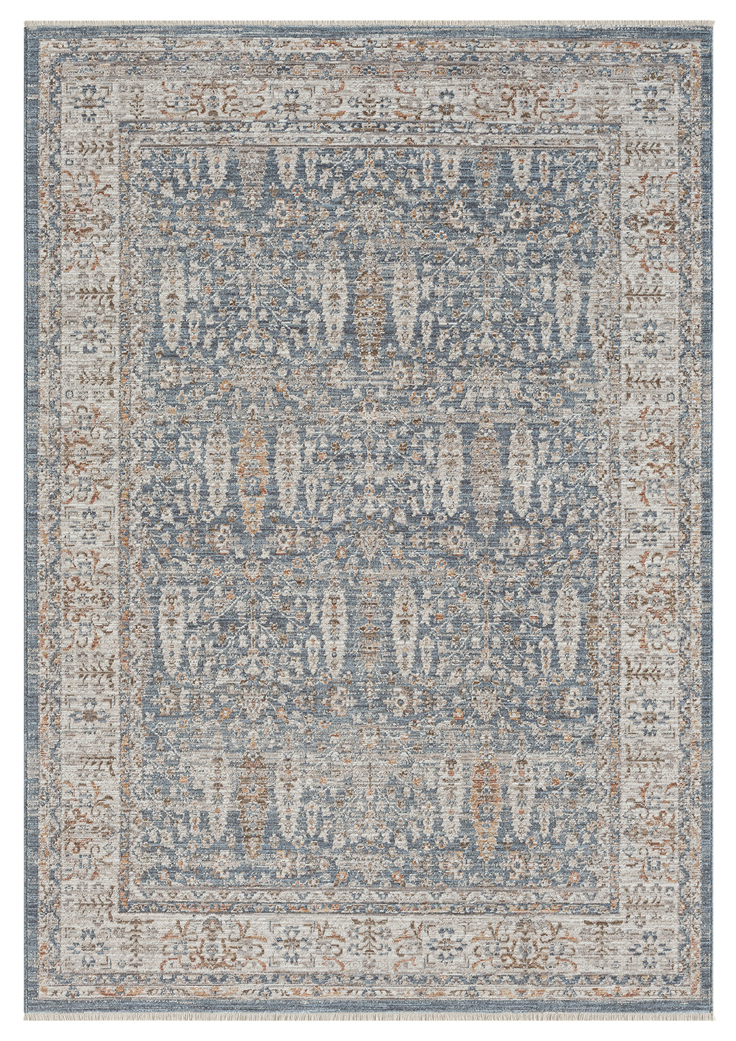 Mavi Gri Açık Kahve Klasik Halı-Pera Halı