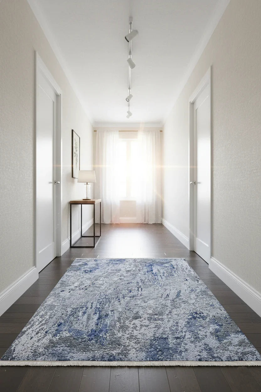 Mavi Gri Modern Halı-Pera Halı