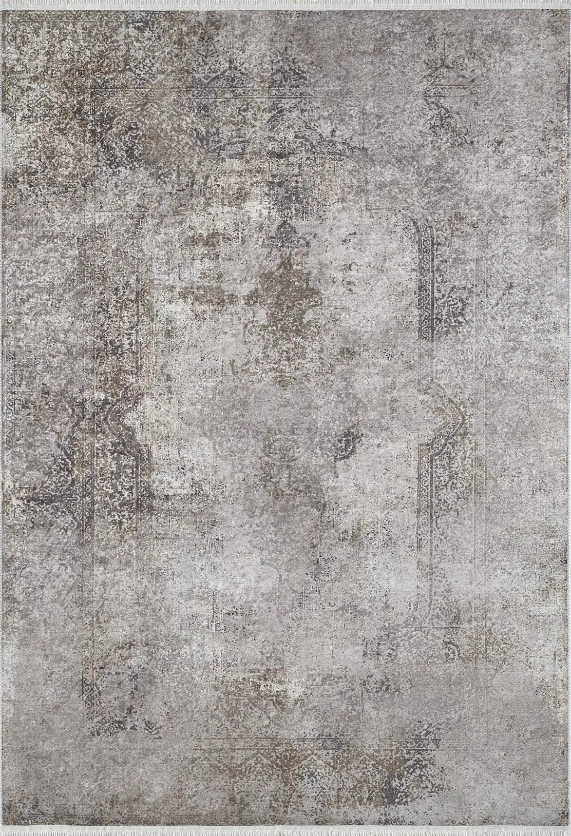 Medallion Desenli Eskitme Halı-Pera Halı