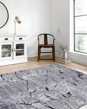 Mermer Desenli Gri Halı-Pera Halı