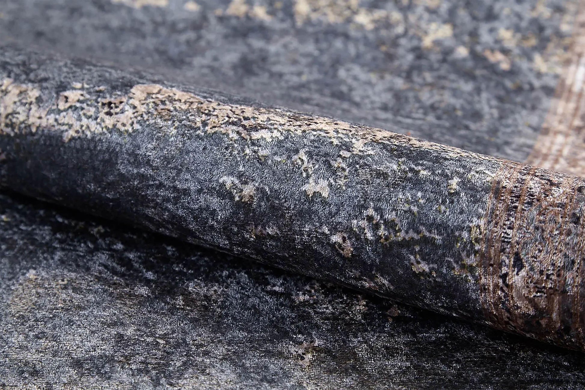 Mermer Kahverengi Gri Kenarlı Halı-Pera Halı