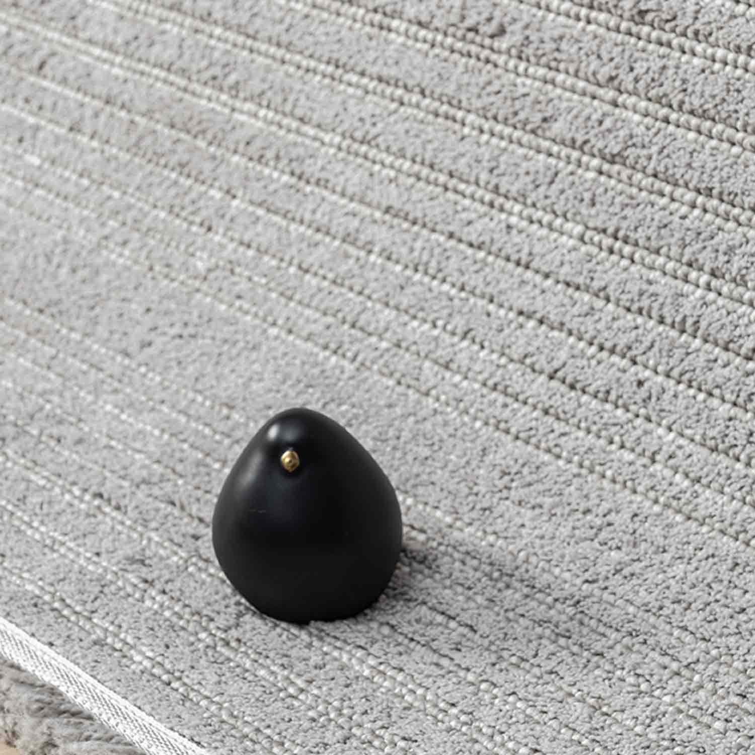 Minimalist Fitil Dokulu Kirli Gri Halısı-Pera Halı