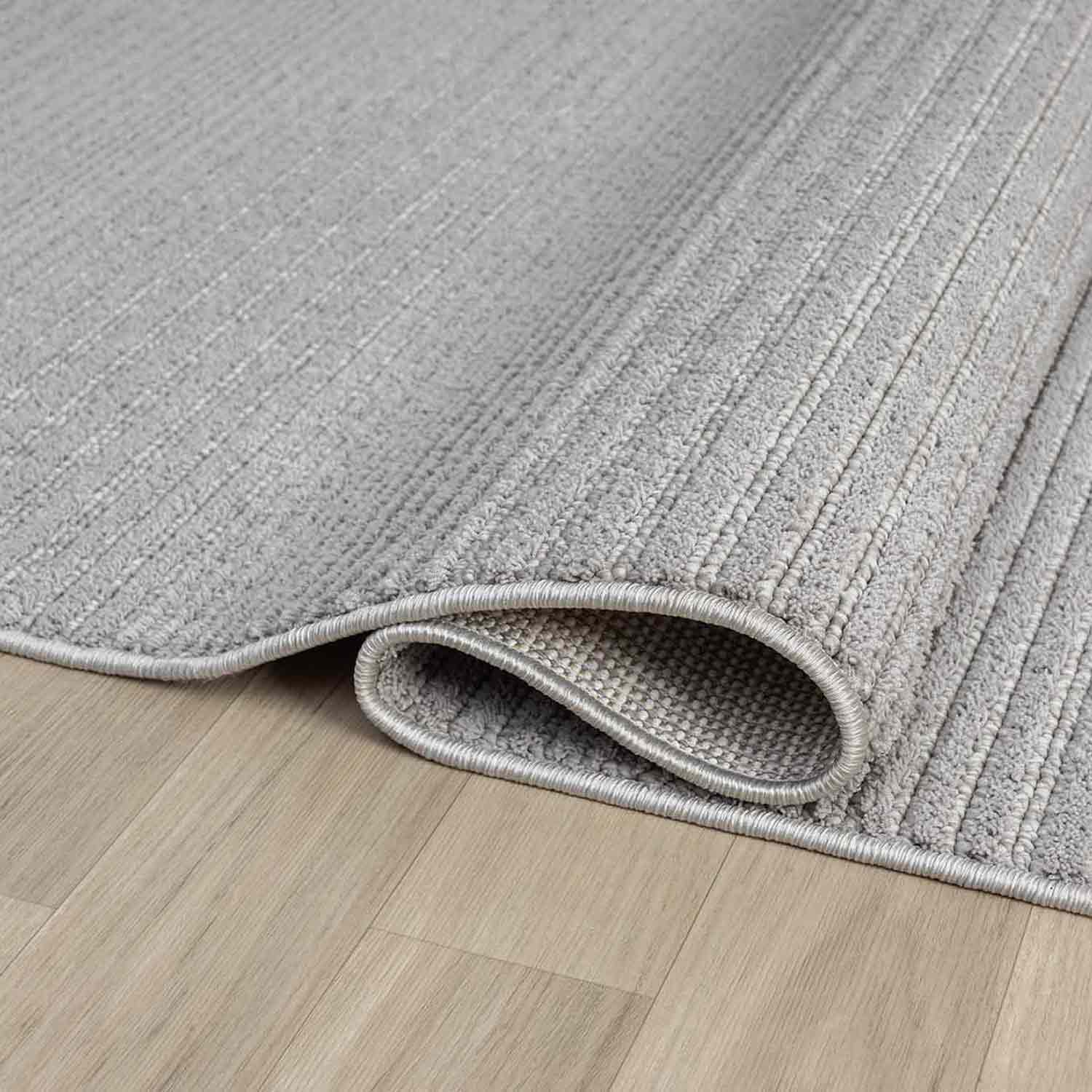 Minimalist Fitil Dokulu Kirli Gri Halısı-Pera Halı