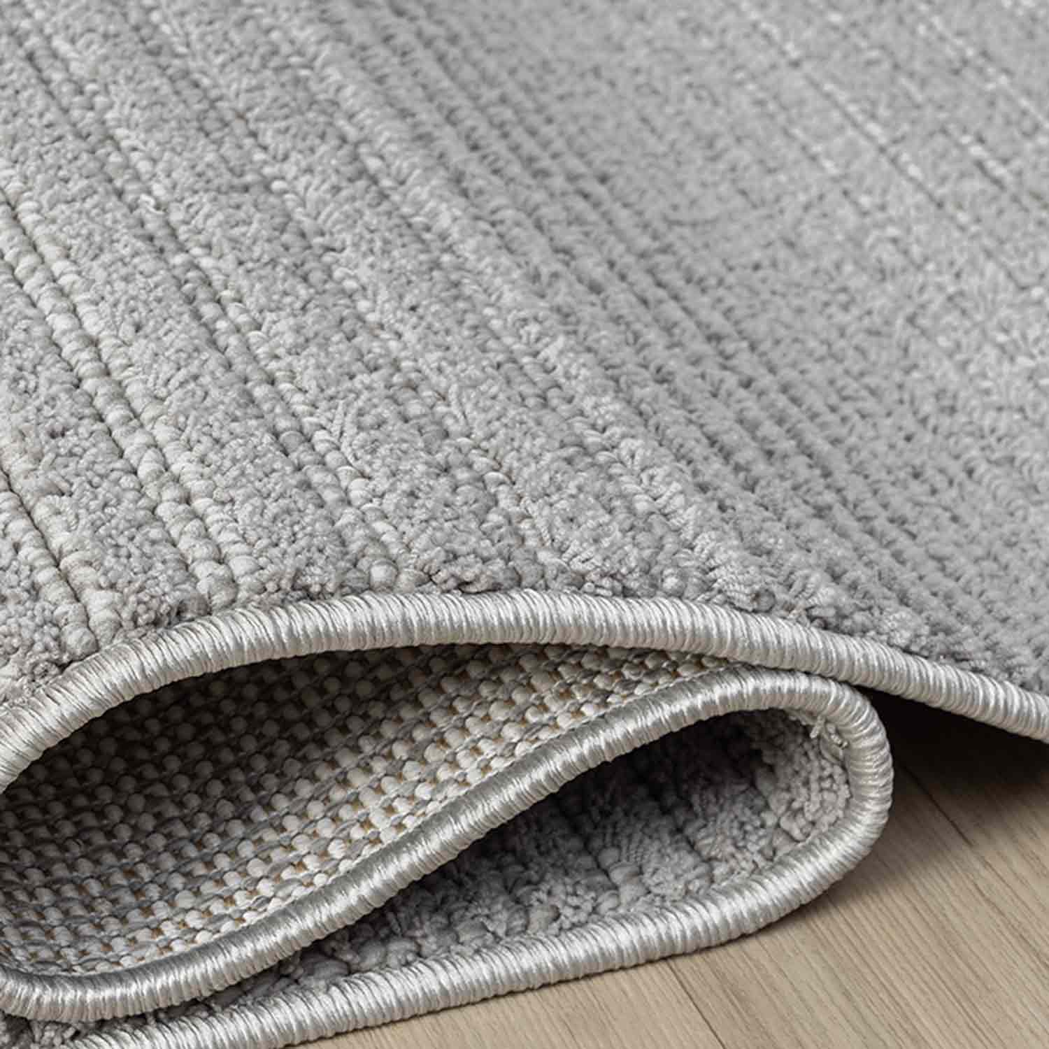 Minimalist Fitil Dokulu Kirli Gri Halısı-Pera Halı