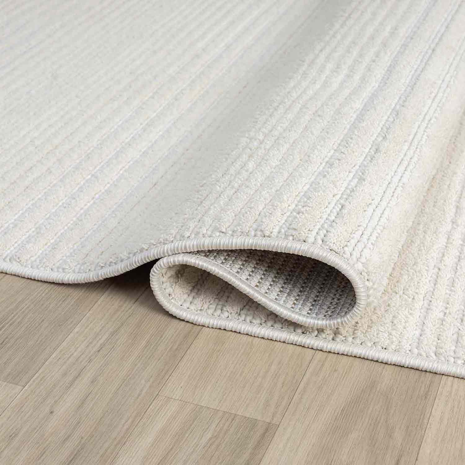 Minimalist Fitil Dokulu Kirli Krem Halısı-Pera Halı