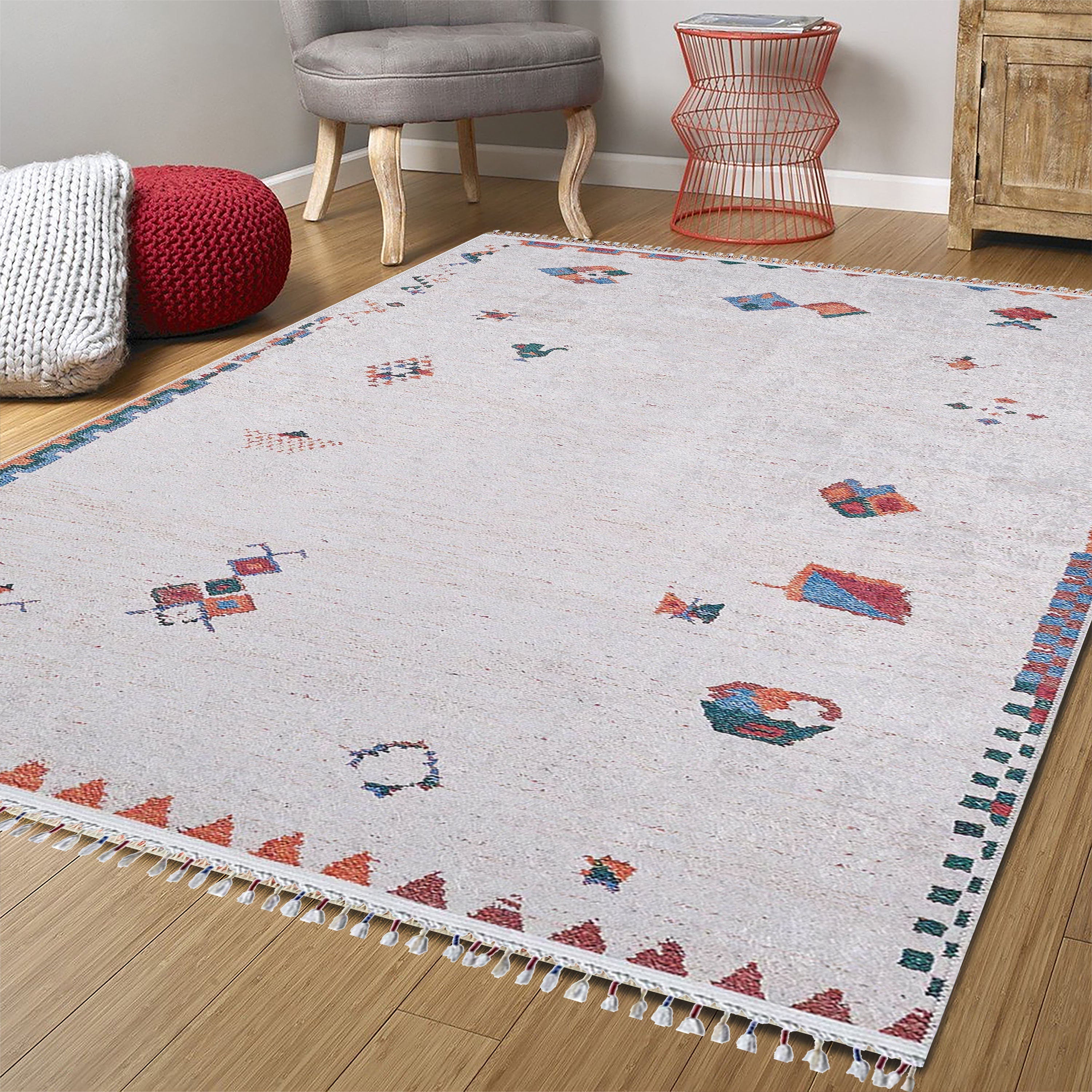 Beyaz Fildişi Kilim Halı - Pera Halı