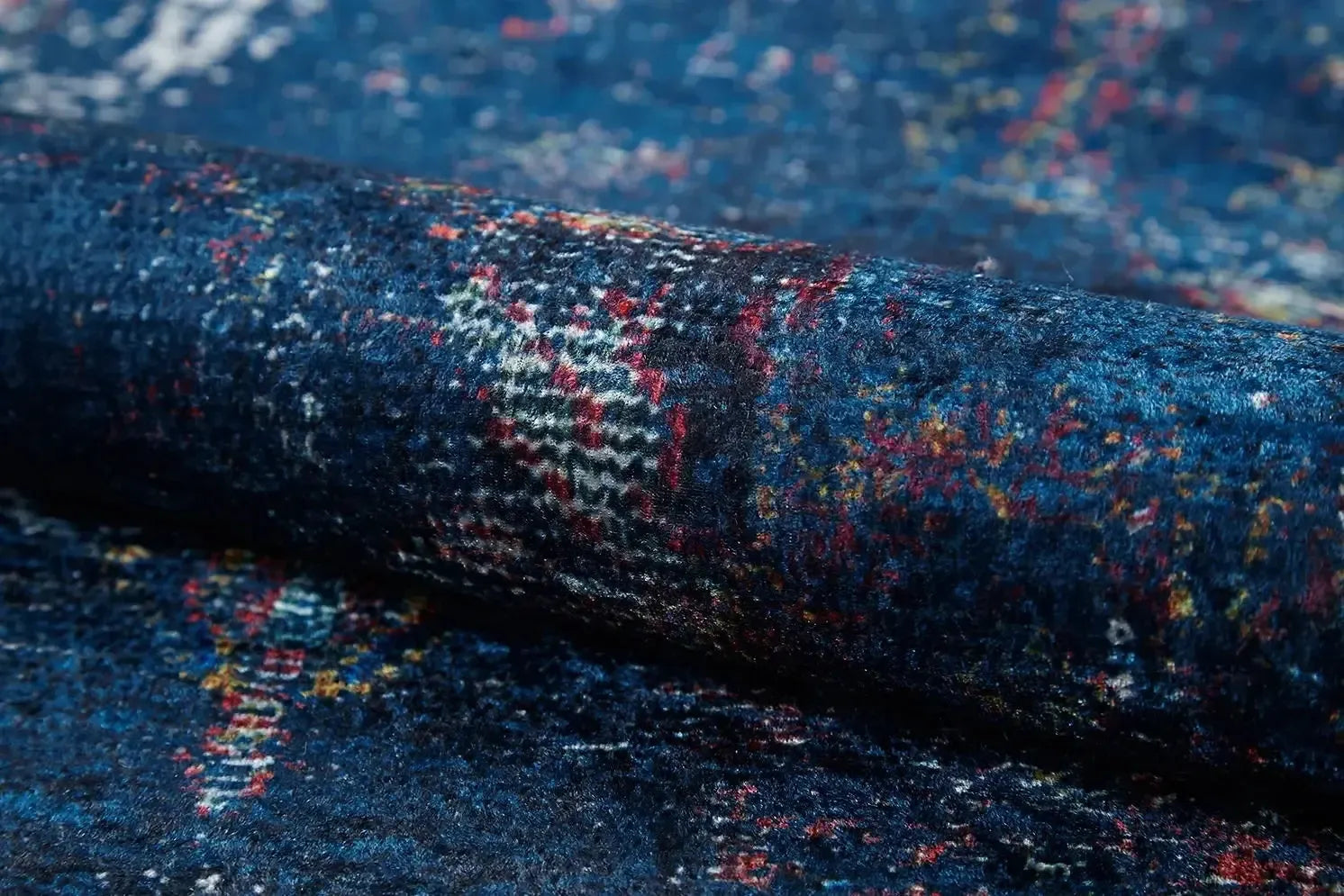 Modern Abstre Mavi Halı-Pera Halı