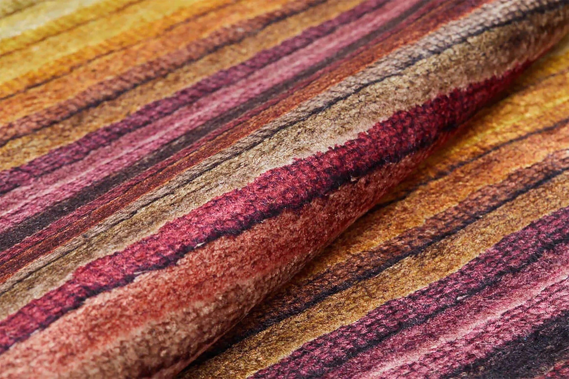 Modern Çok Renkli Çizgili Degrade Halı-Pera Halı