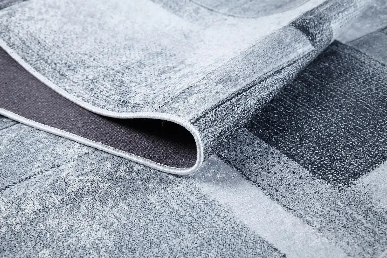 Modern Geometrik Gri Halı-Pera Halı