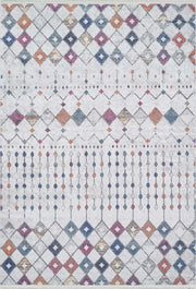 Açık Gri Renkli Geometrik Desenli Kilim Halı - Pera Halı