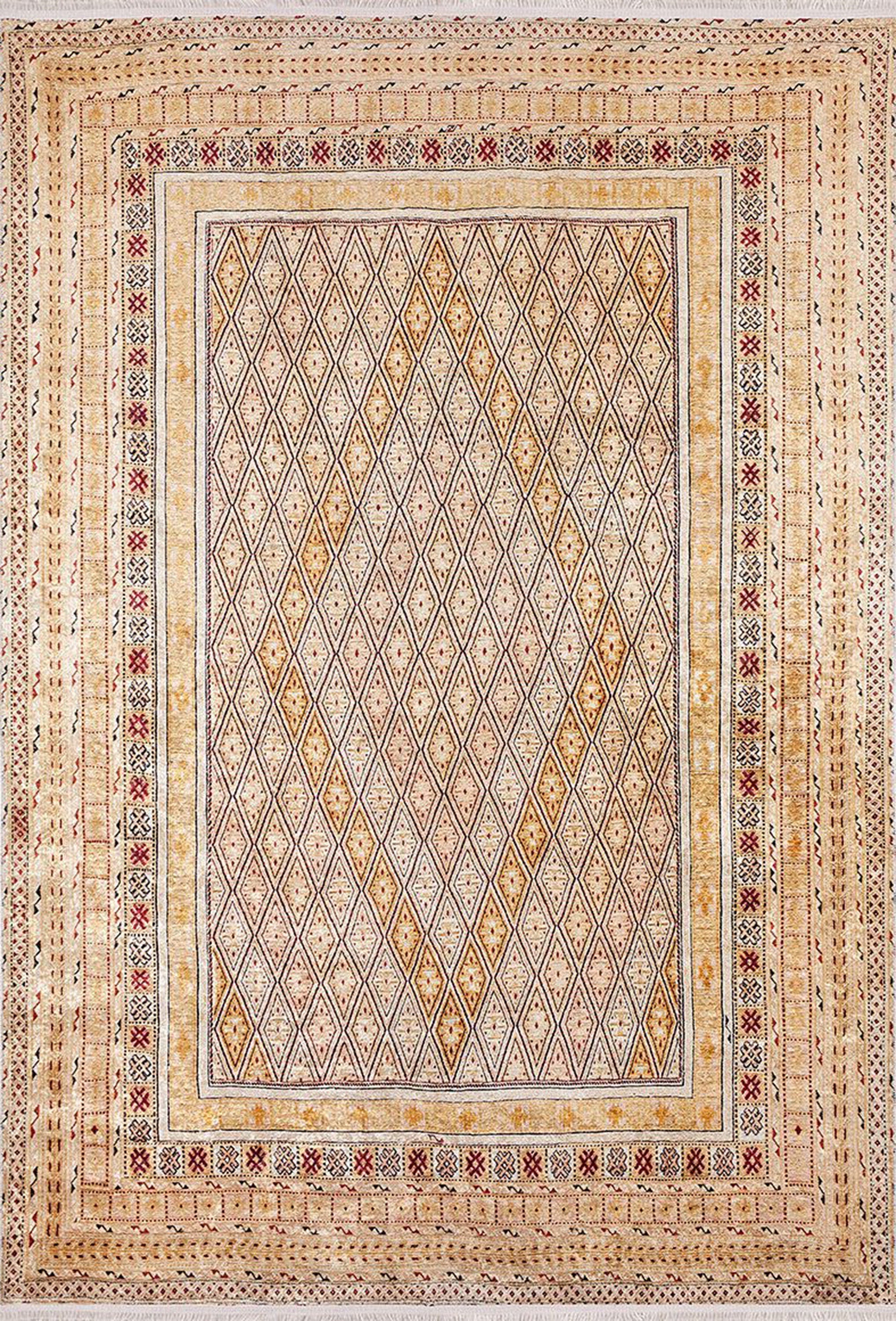 Bej Pastel Sarı Anadolu Kilim Halı - Pera Halı