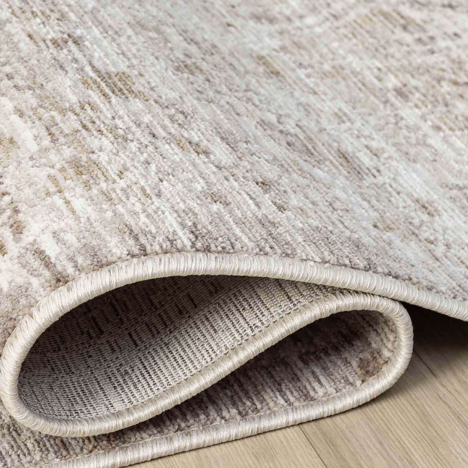 Nötr Tonlarda Minimalist Klasik Dokulu Halı-Pera Halı