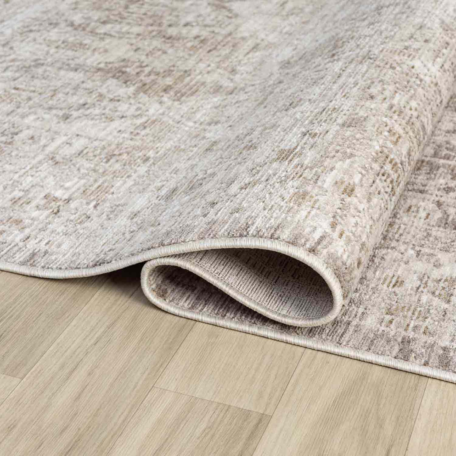 Nötr Tonlarda Minimalist Klasik Dokulu Halı-Pera Halı