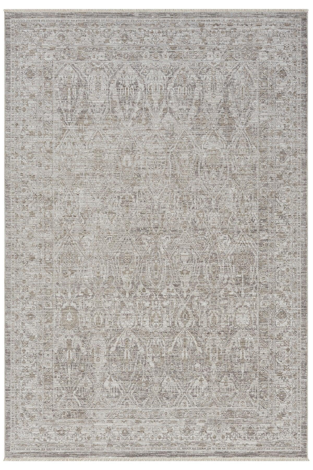 Nötr Tonlarda Minimalist Klasik Dokulu Halı