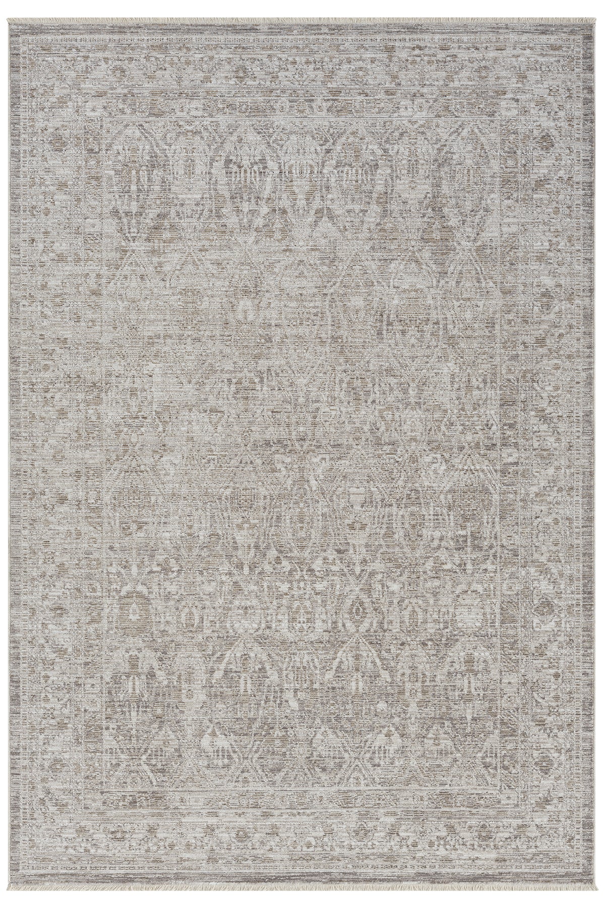 Nötr Tonlarda Minimalist Klasik Dokulu Halı-Pera Halı