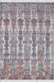 Örgü Saçaklı Çok Renkli Klasik Desenli Halı-Pera Halı