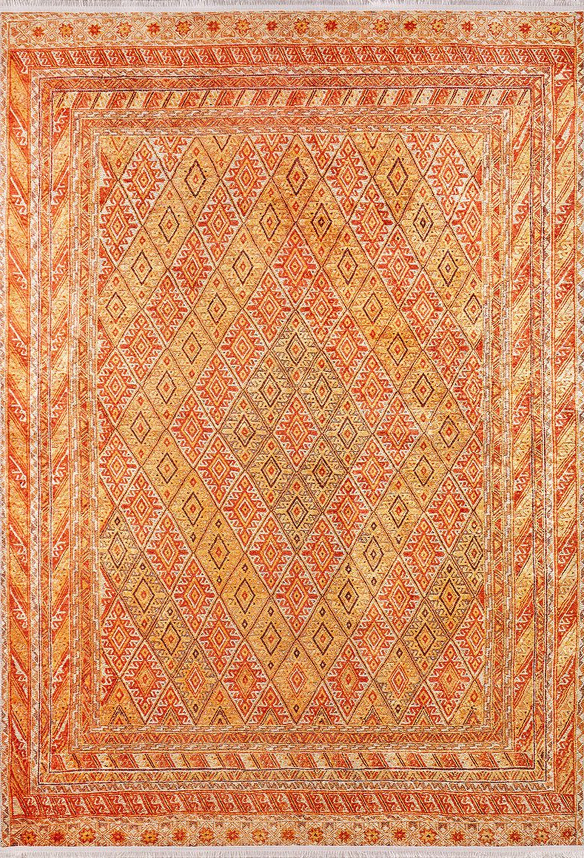 Turuncu Sarı Kilim Halı - Pera Halı