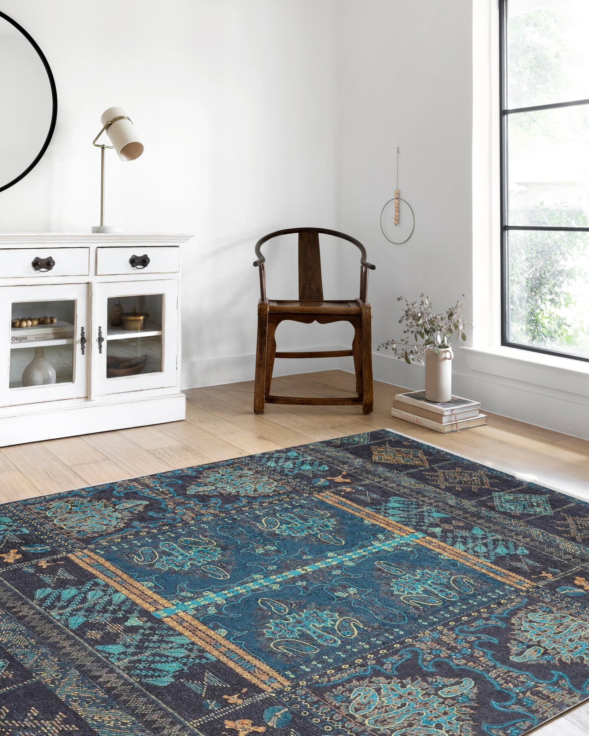 Özgün Yeşil Mavi Anadolu Halı-Pera Halı