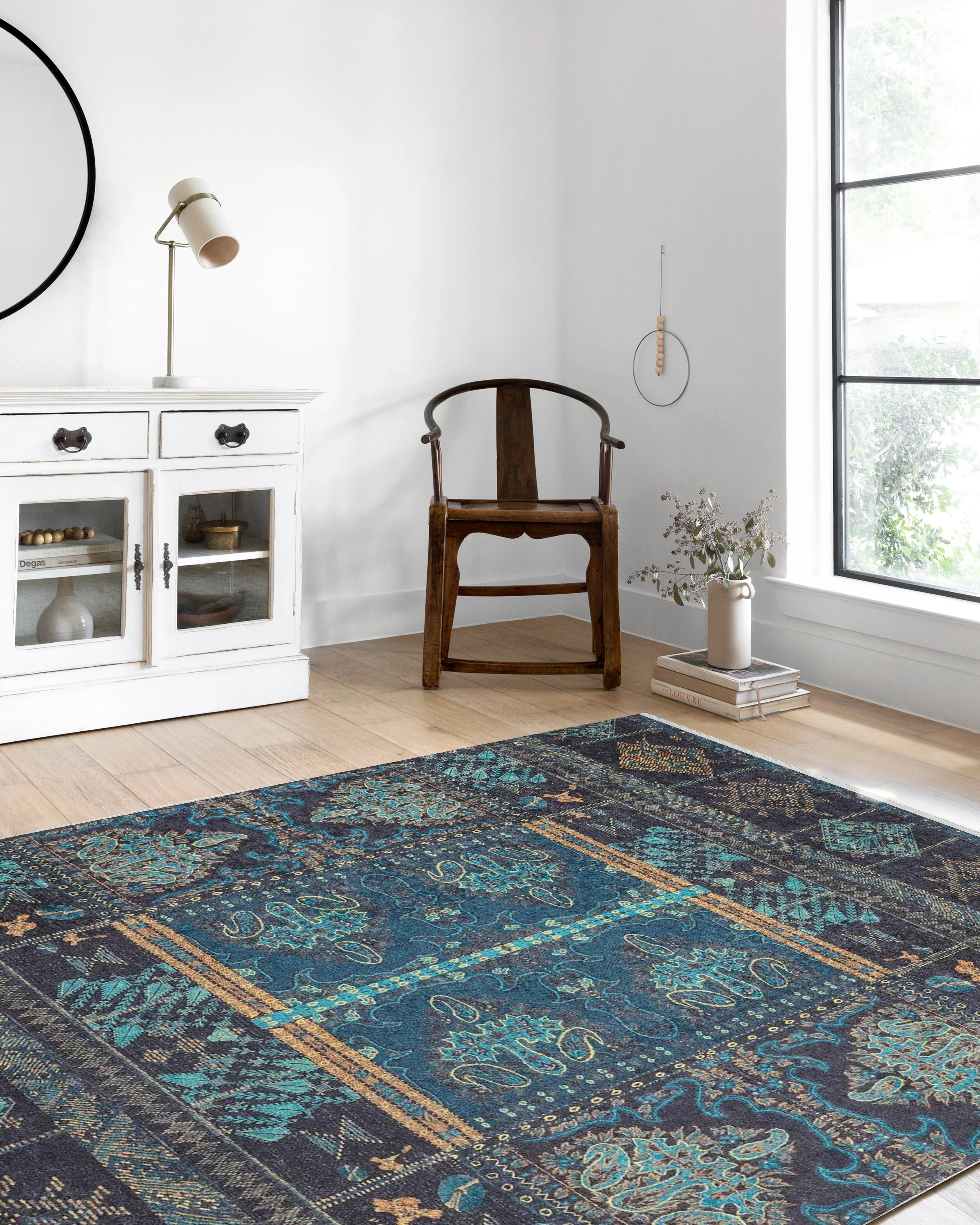 Özgün Yeşil Mavi Anadolu Halı-Pera Halı