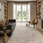 Plain Beige and Coffee Tones Wicker Textured Carpet