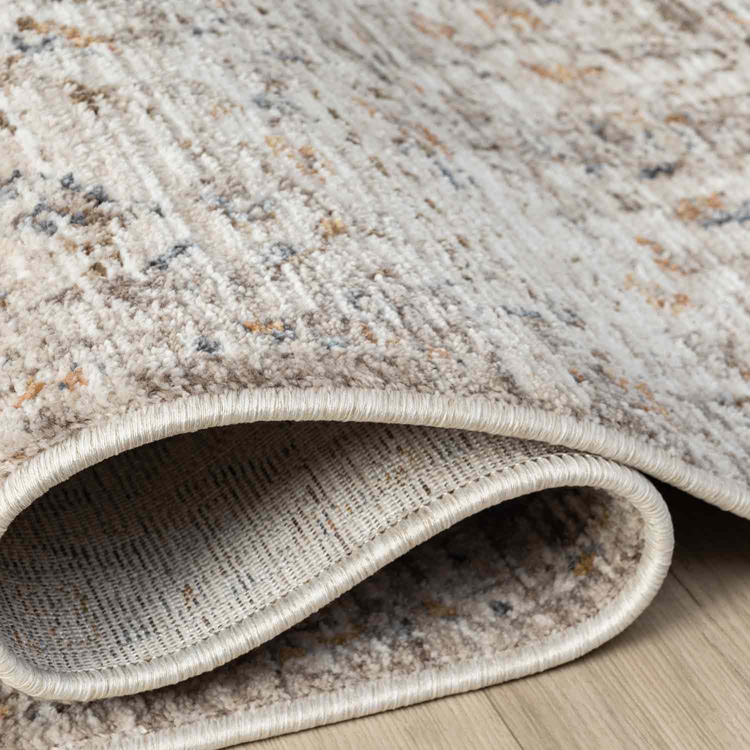 Bej Gri Ton Sür Ton Klasik Medallion Halı