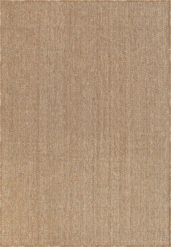 Kahve ve Beyaz Küçük Zikzak Sisal Halı - FM03W