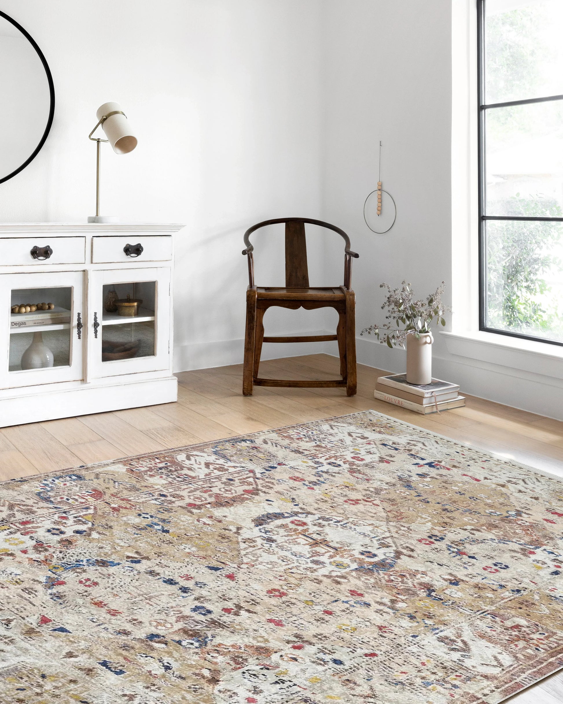 Pembe Bej Bohem Modern Kilim Halı-Pera Halı