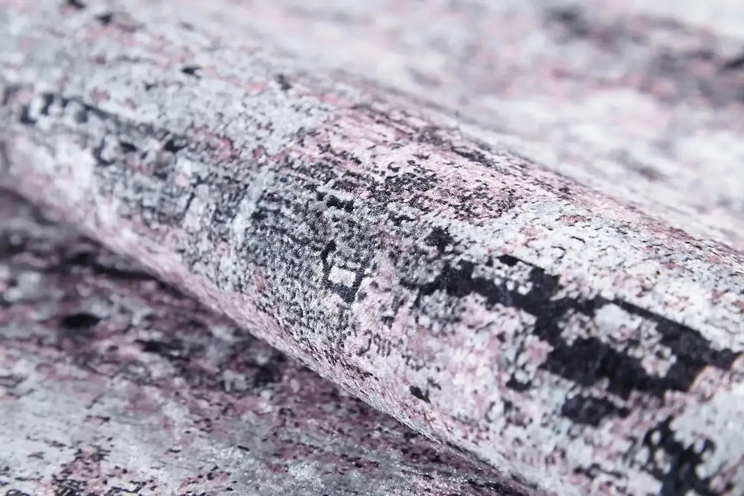 Pembe Fırça Darbeli Modern Halı-Pera Halı