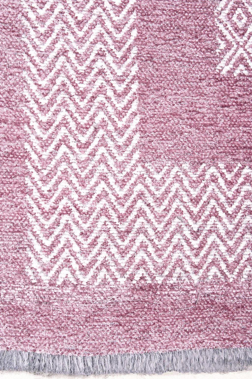 Pembe Modern Yıkanabilir Antibakteriyel Salon Halısı-Pera Halı