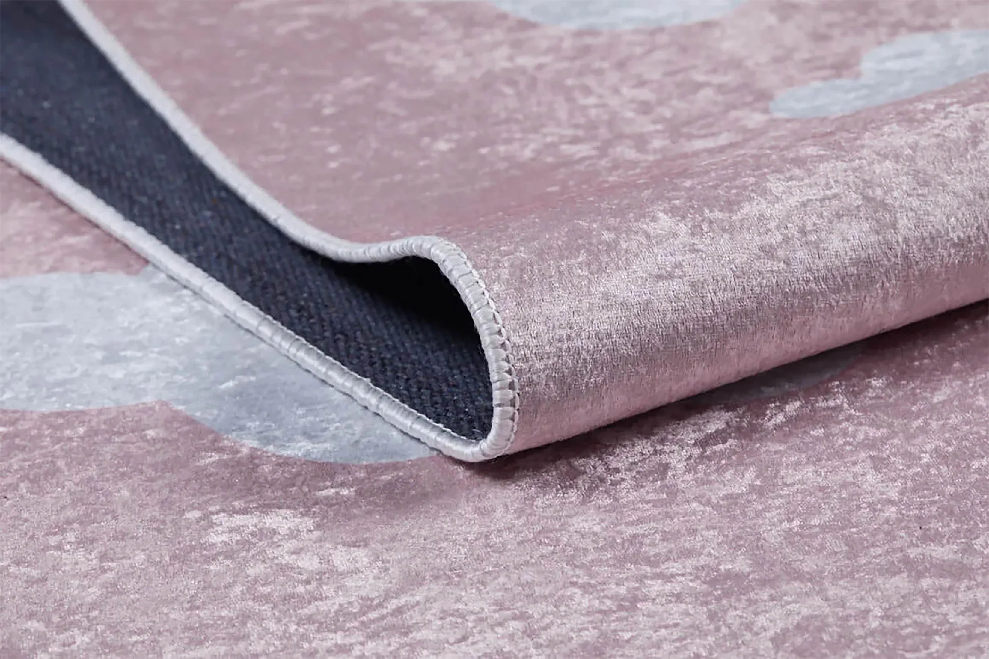 Pembe Seksek ve Balerin Desenli Yıkanabilir Çocuk Halısı-Pera Halı