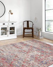 Petek Desenli Kırmızı Modern Halı-Pera Halı