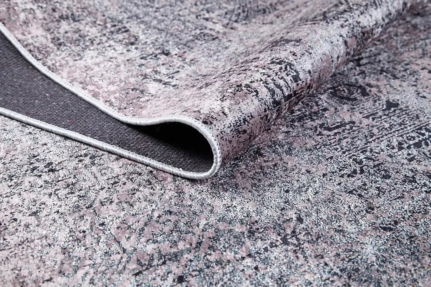 Pudra Pembesi Gri Modern Halı-Pera Halı