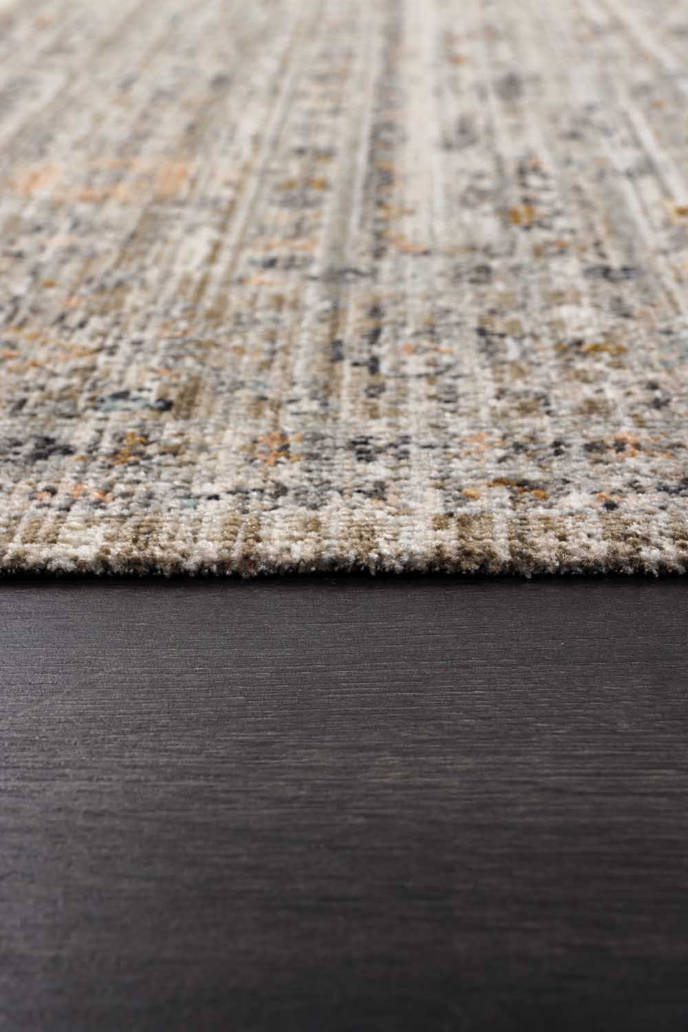 Antrasit Eskitme Desenli Modern Halı - FMRT03