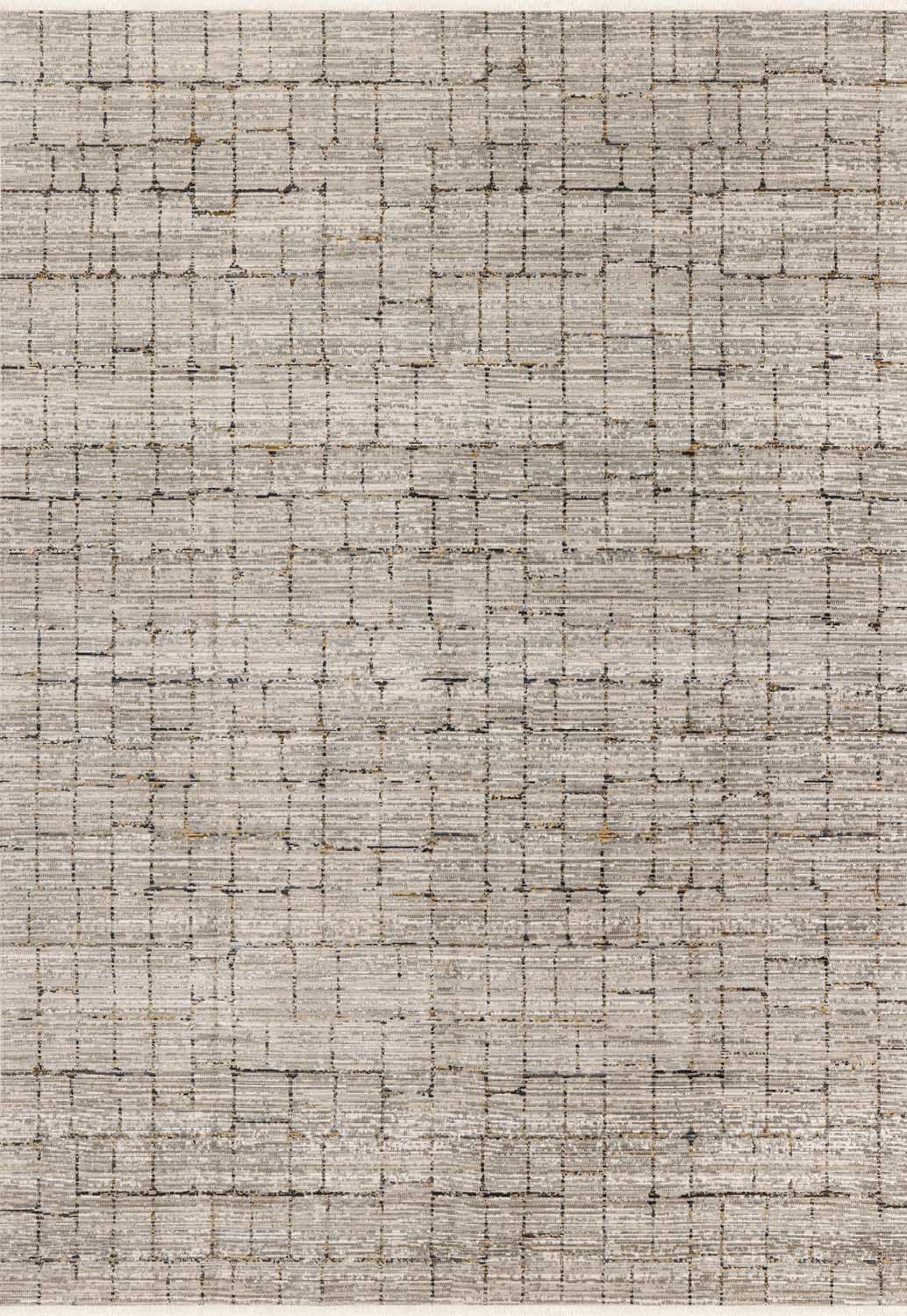 Vizon Gri Geometrik Modern Halı - FMRT07