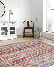 Renkli Çizgili Vintage Halı-Pera Halı