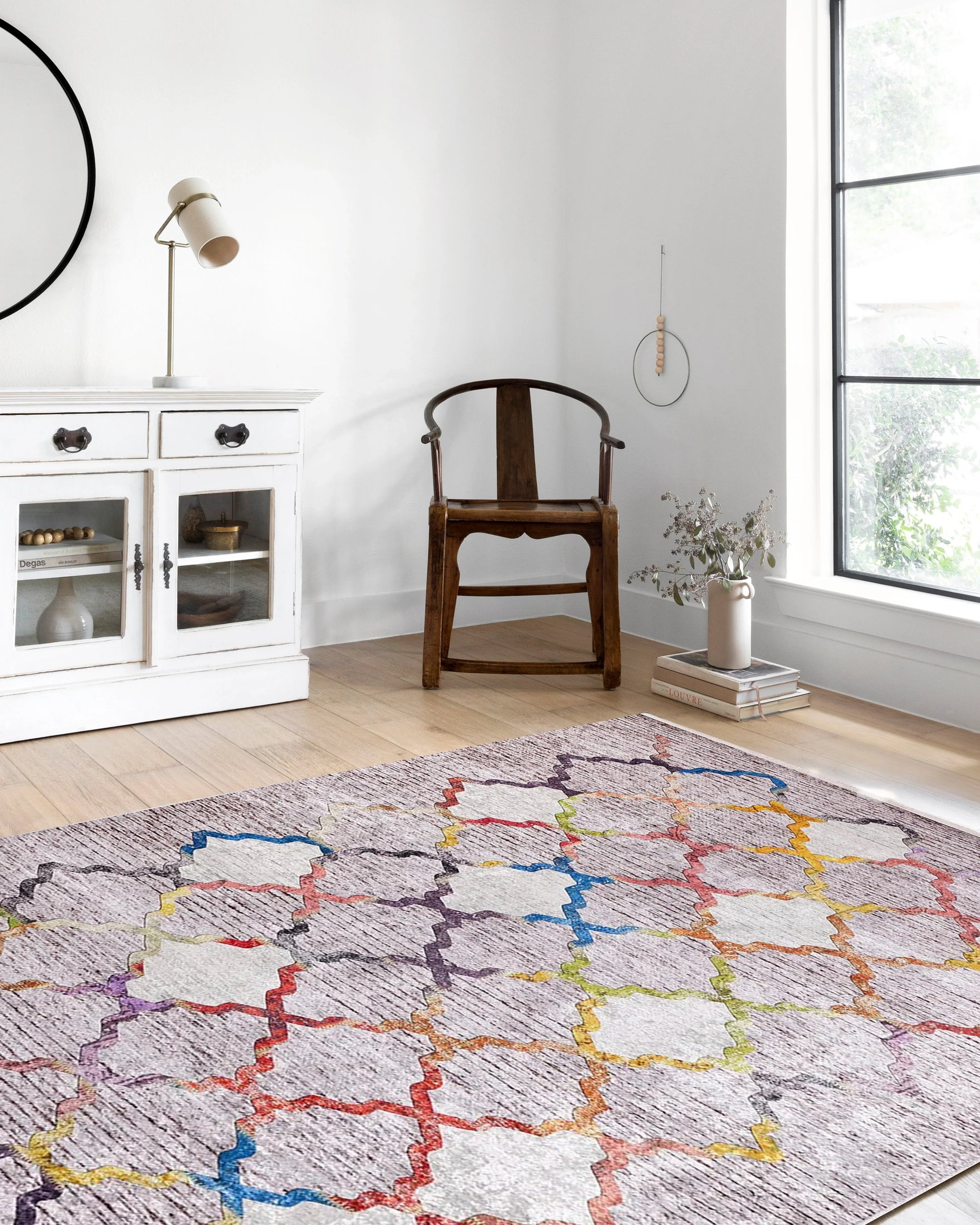 Renkli Geometrik Halı-Pera Halı