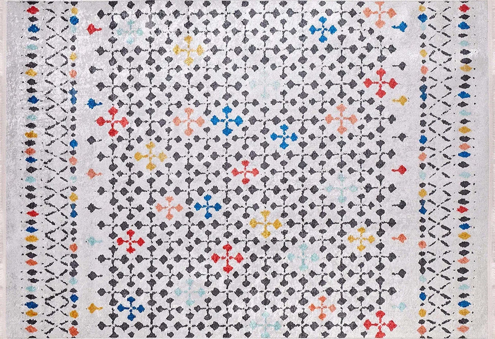 Renkli Modern Bohem Düz Dokuma Halı-Pera Halı