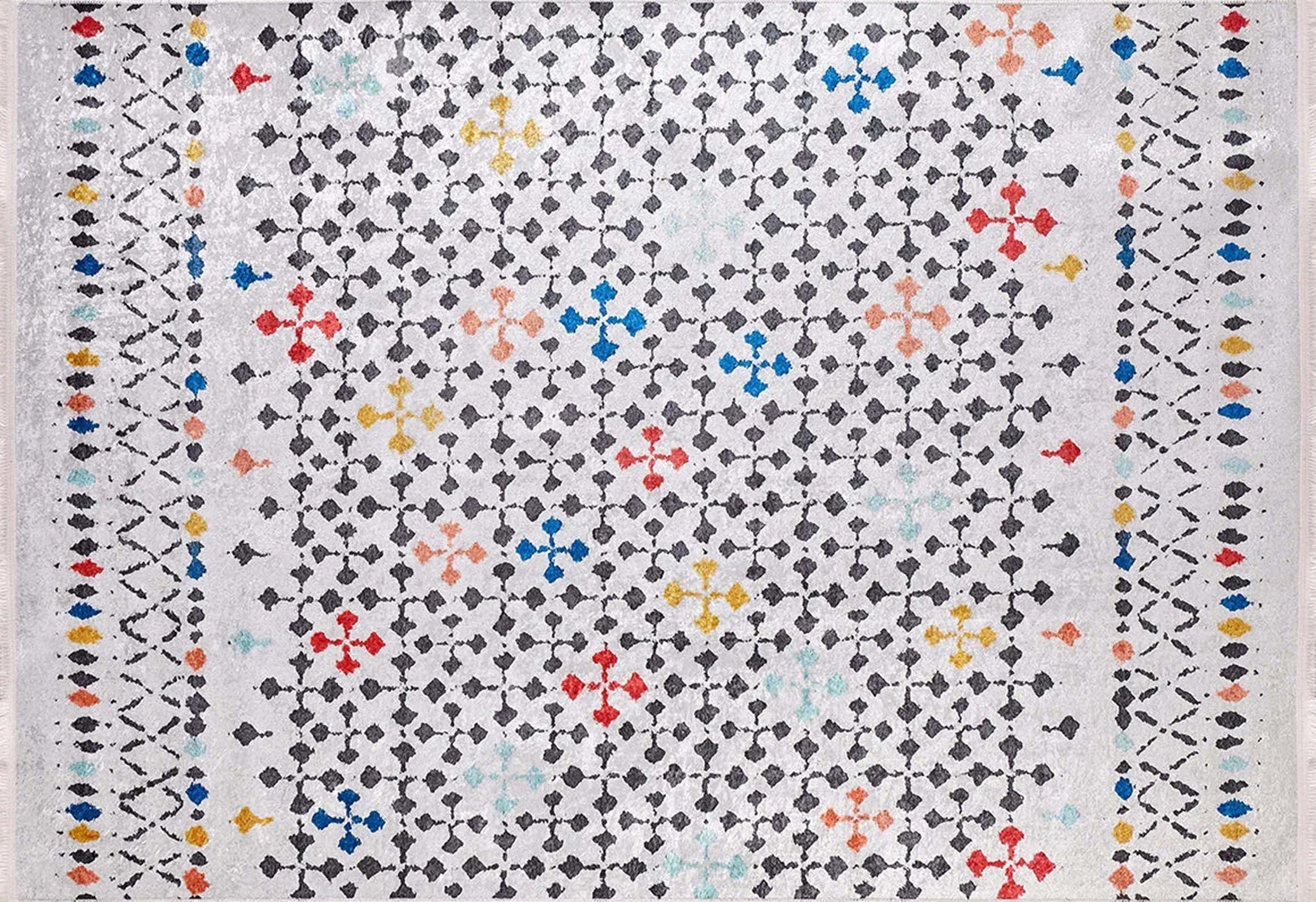 Renkli Modern Bohem Düz Dokuma Halı-Pera Halı