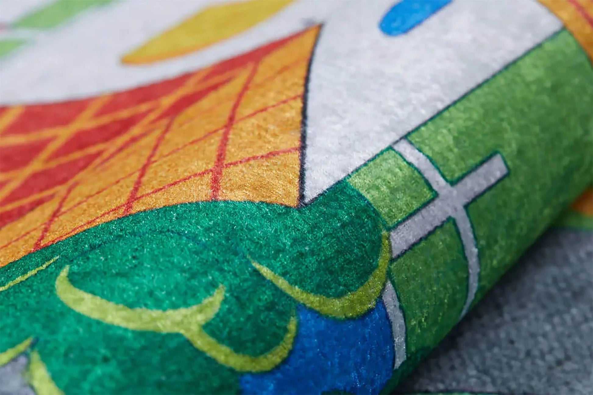 Renkli Şehir ve Yol Desenli Yıkanabilir Çocuk Halısı-Pera Halı