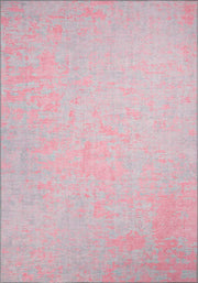 Pembe ve Gri Soyut Desenli Modern Halı