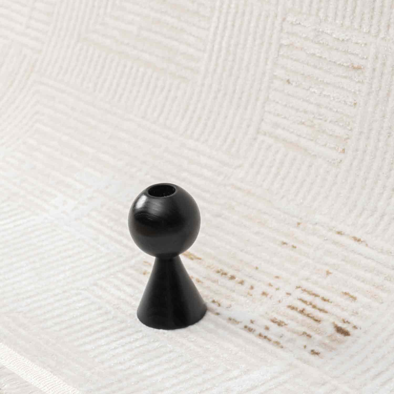 Krem Kahve Geometrik Modern Halı