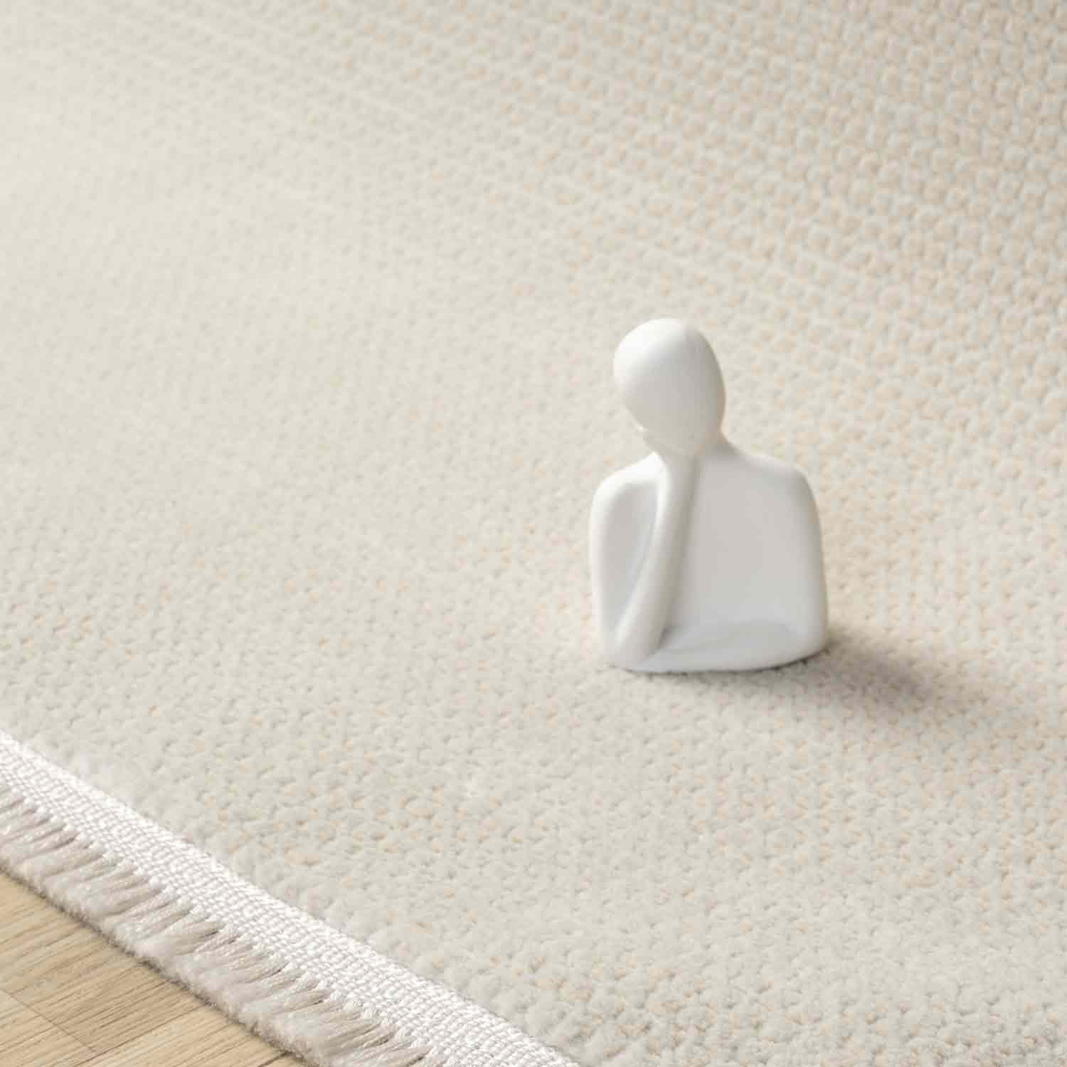 Düz Krem Bej Sade Modern Halı