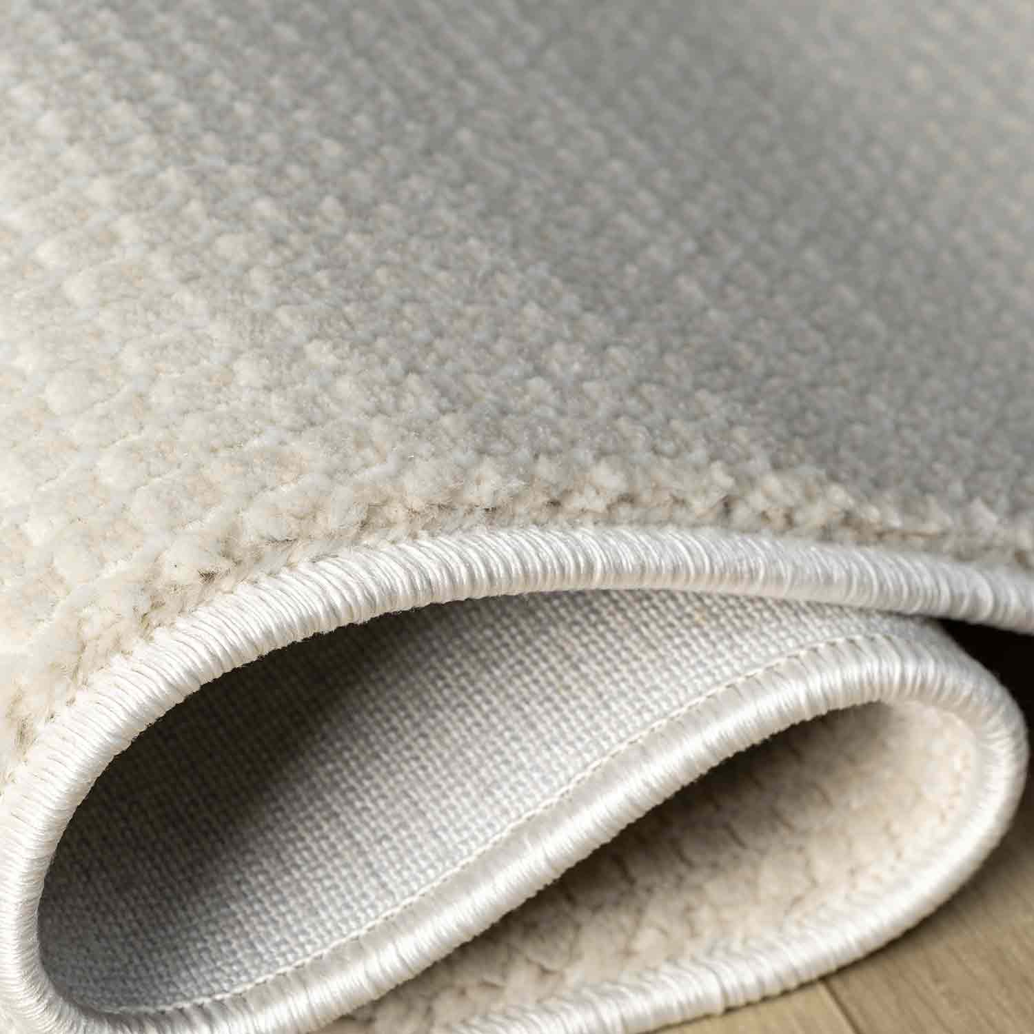 Açık Gri Beyaz Sade Modern Halı