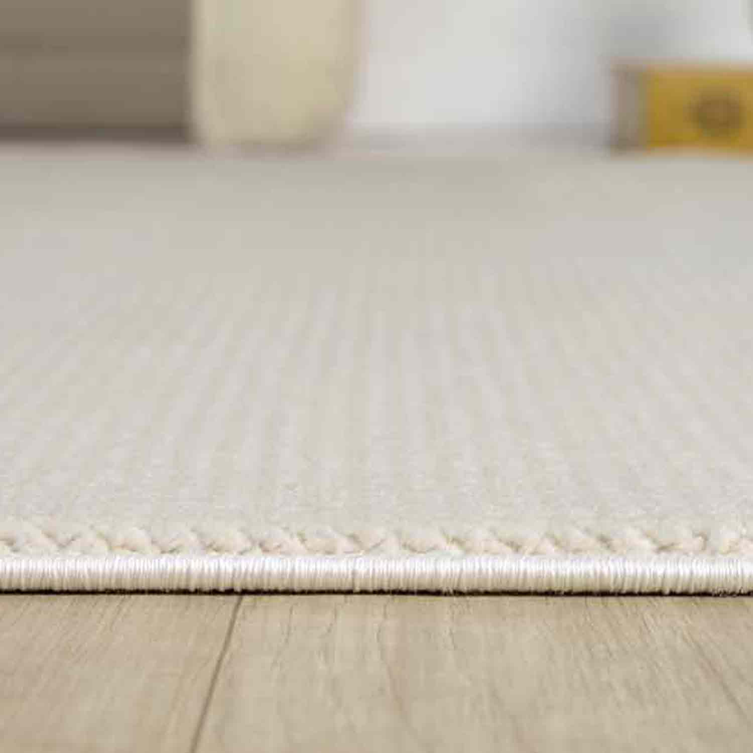 Açık Gri Beyaz Sade Modern Halı