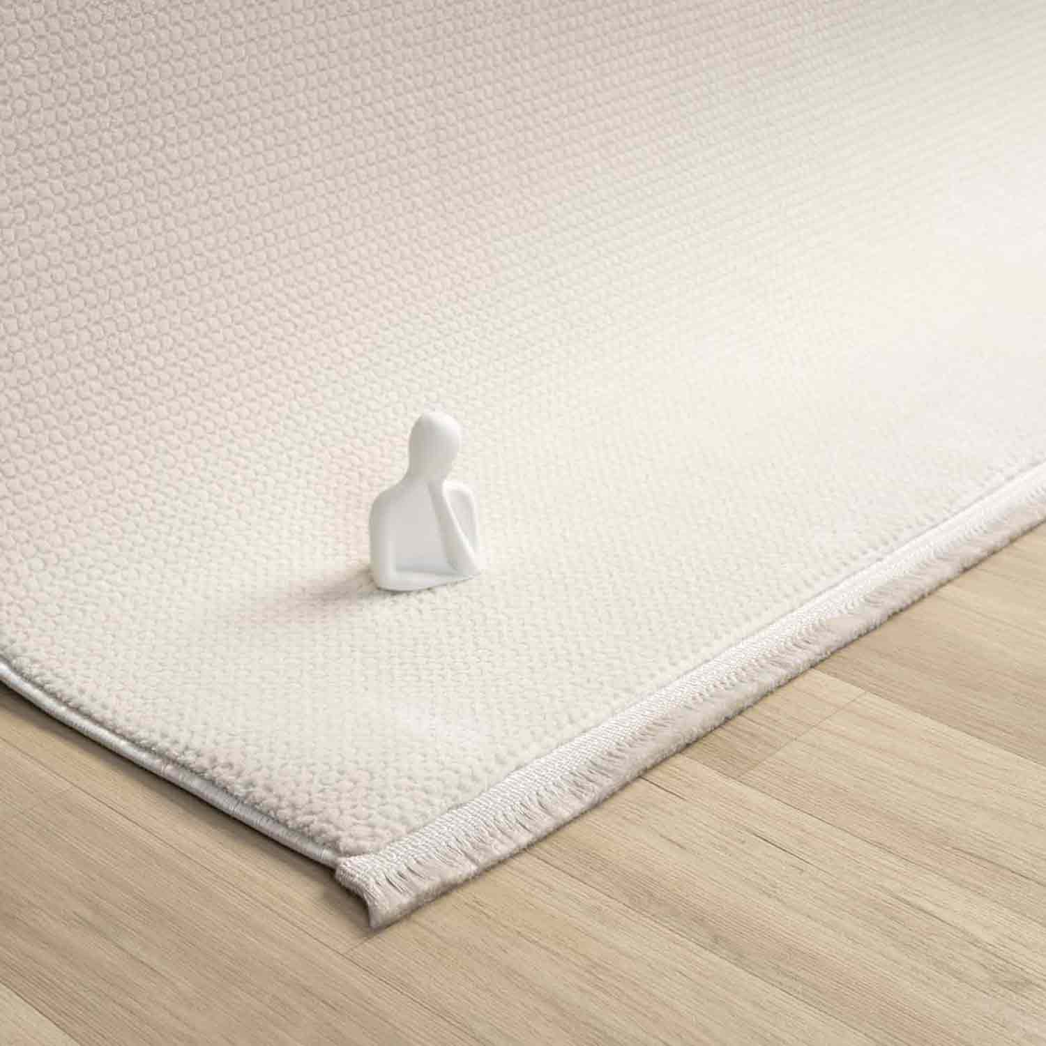 Krem Beyaz Sade Modern Halı