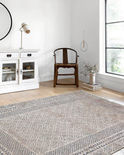 Sade Bej Geometrik Modern Halı-Pera Halı