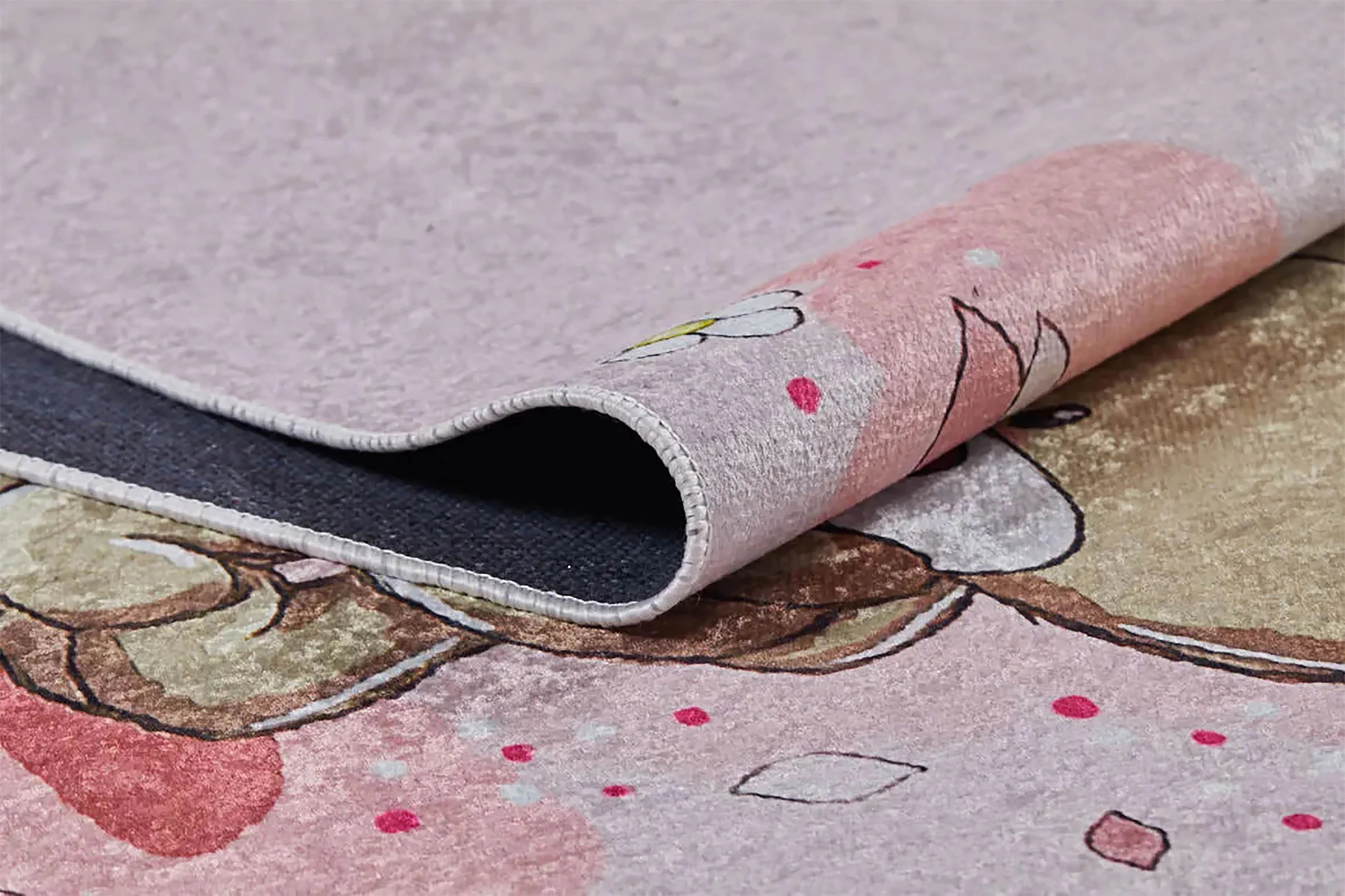 Sallanan Ayıcık Pembe Çocuk Halısı-Pera Halı